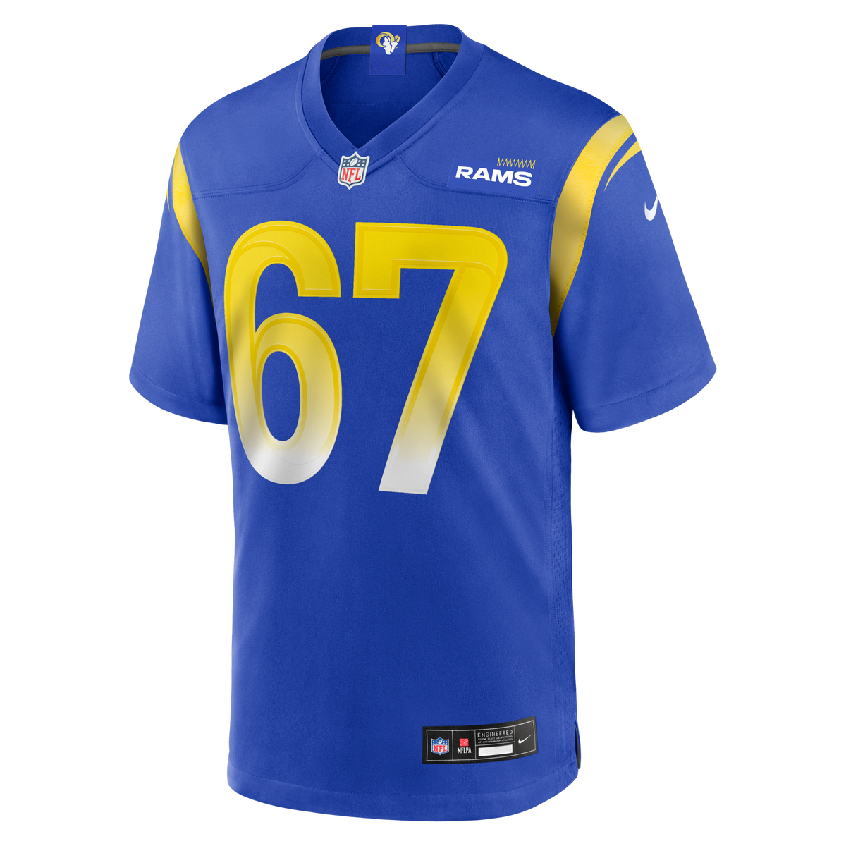 Los Angeles Rams Justin Dedich Royal Game Jersey