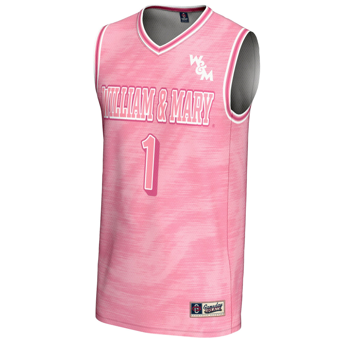 #1 William & Mary Tribe GameDay Greats Lightweight Basketball Fashion Jersey - Pink