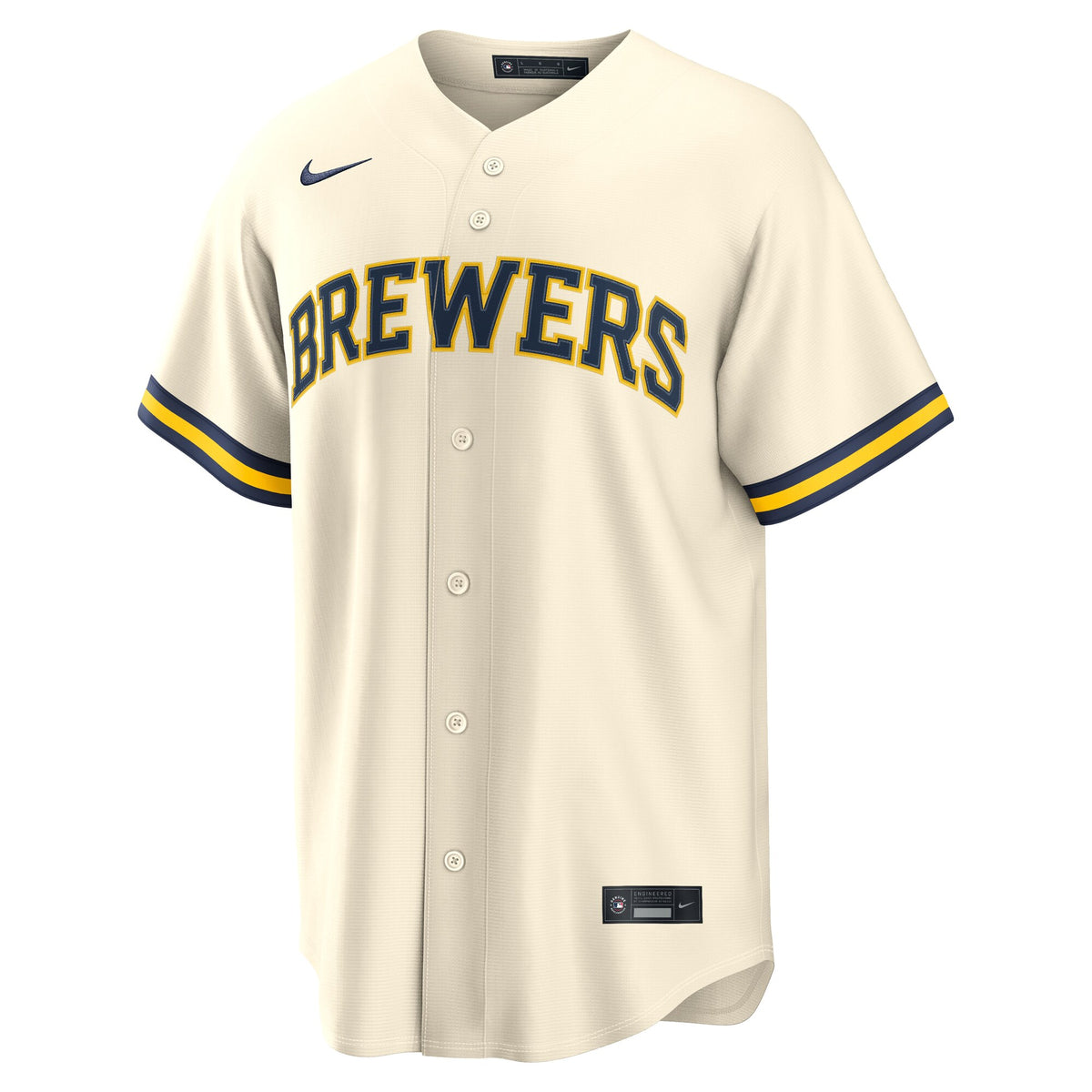 Milwaukee Brewers Andrew Vaughn Cream Home Replica Jersey