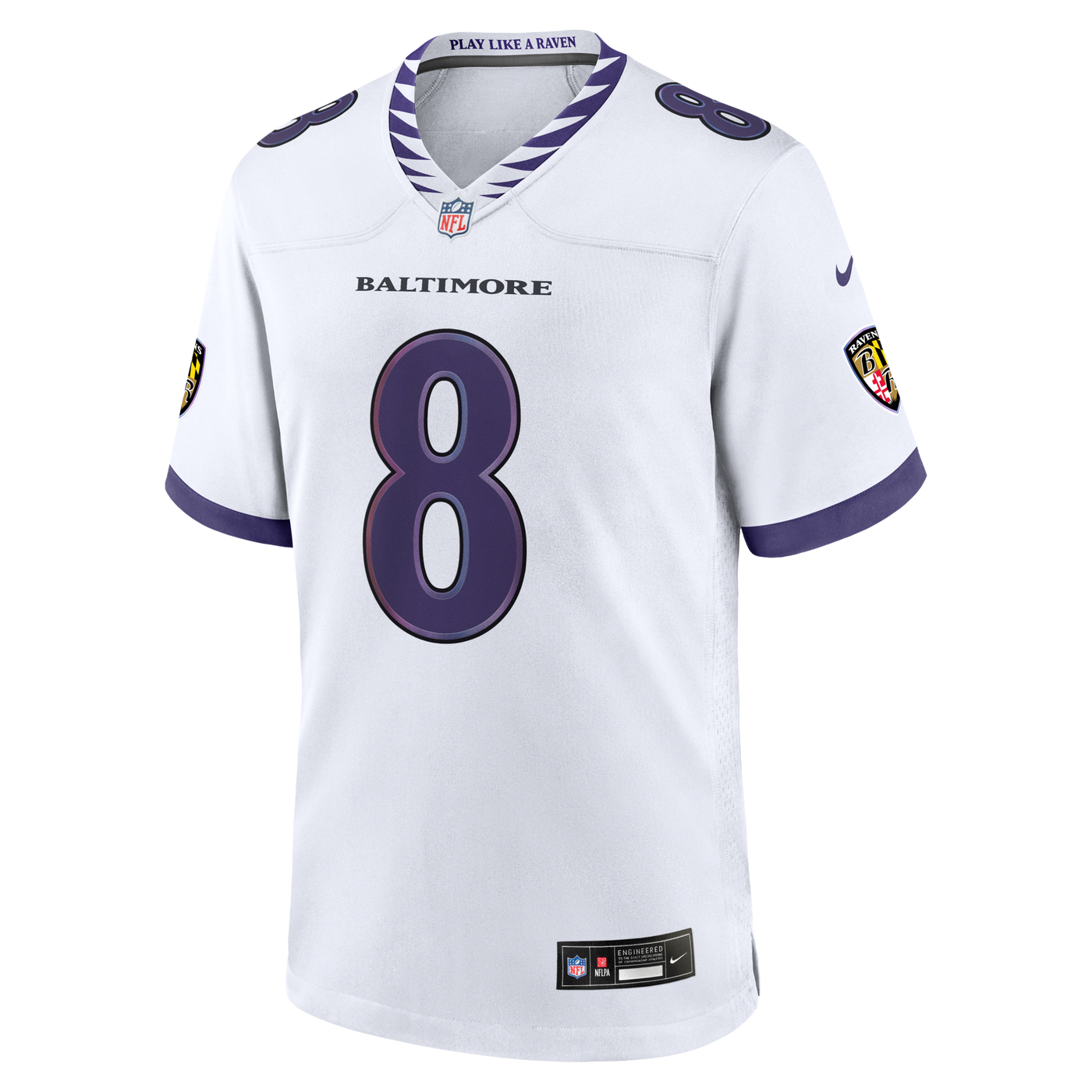 Baltimore Ravens Lamar Jackson Nike White Game Jersey