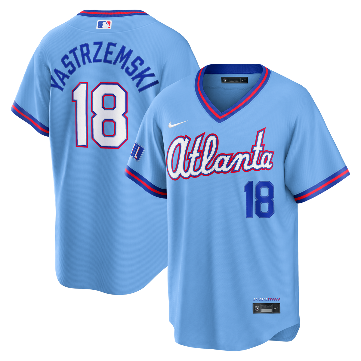 Atlanta Braves Mike Yastrzemski Powder Blue 2026 City Connect Stadium Jersey