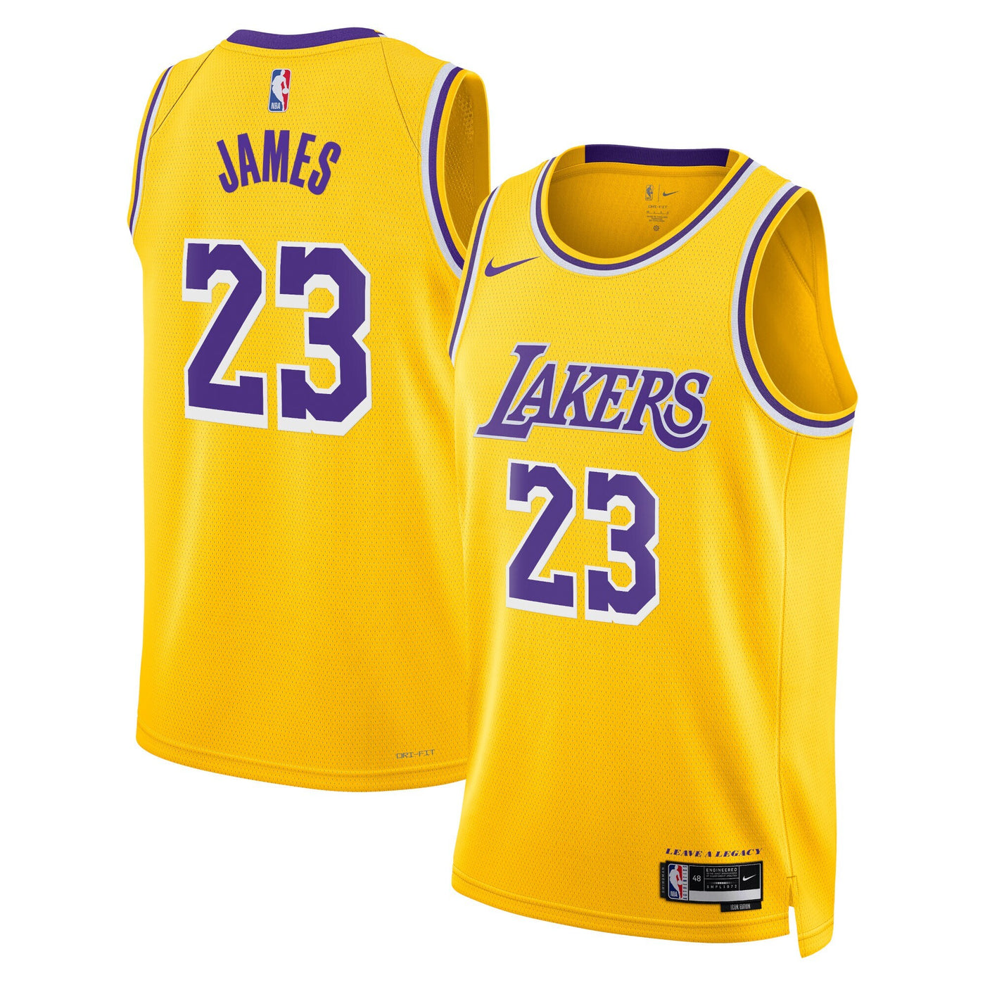 Los Angeles Lakers Nike Icon Swingman Jersey - James 23 -
