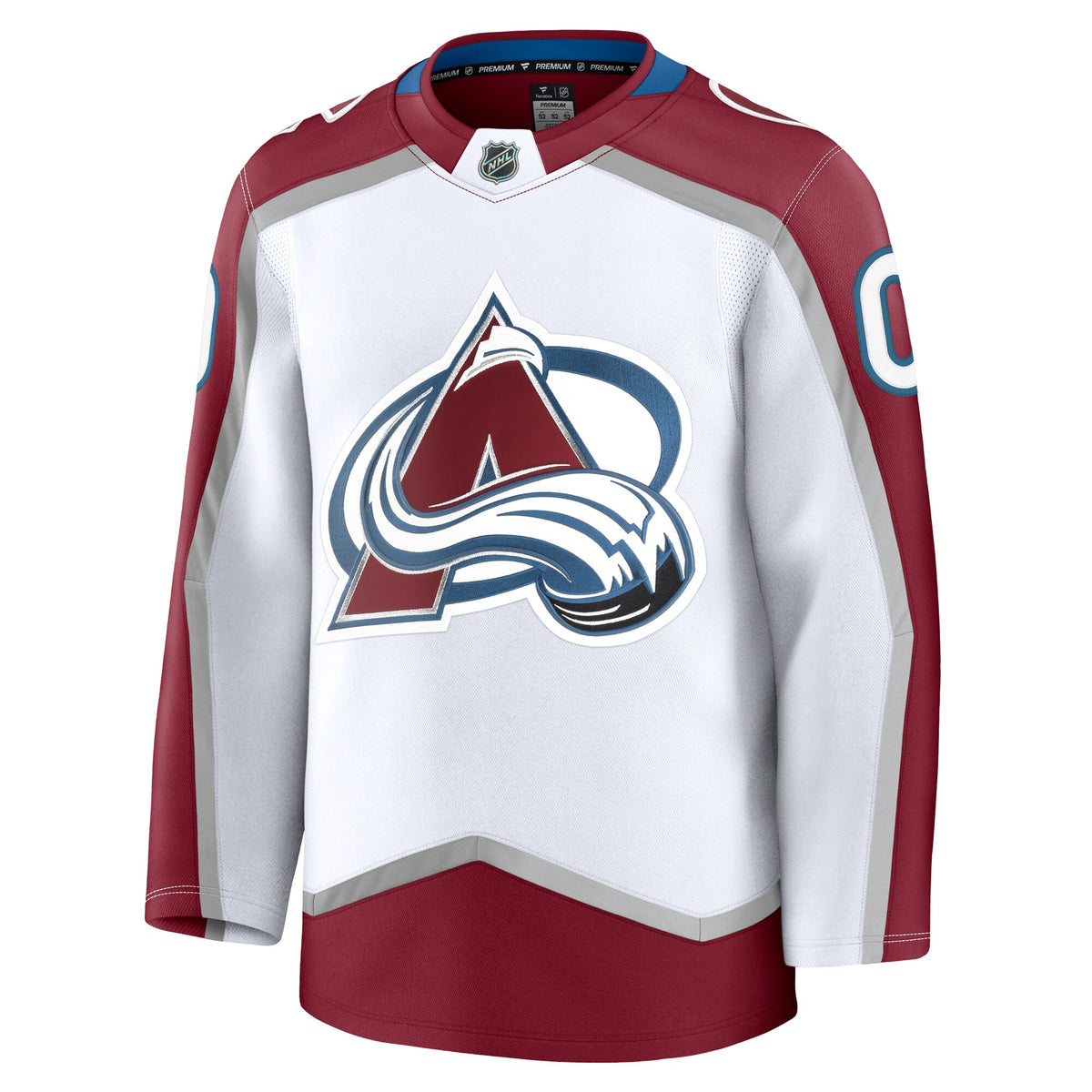 Colorado Avalanche Fanatics White Away Premium Custom Jersey