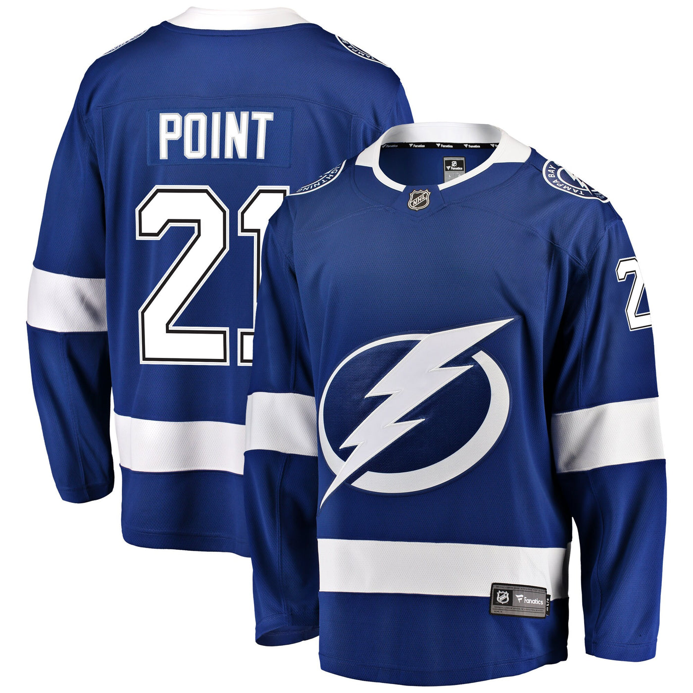 Tampa Bay Lightning Brayden Point Fanatics Blue Home Breakaway Player Jersey