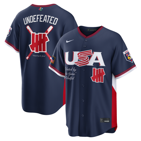 USA Baseball x Undefeated Navy 2026 World Baseball Classic Stadium Jersey