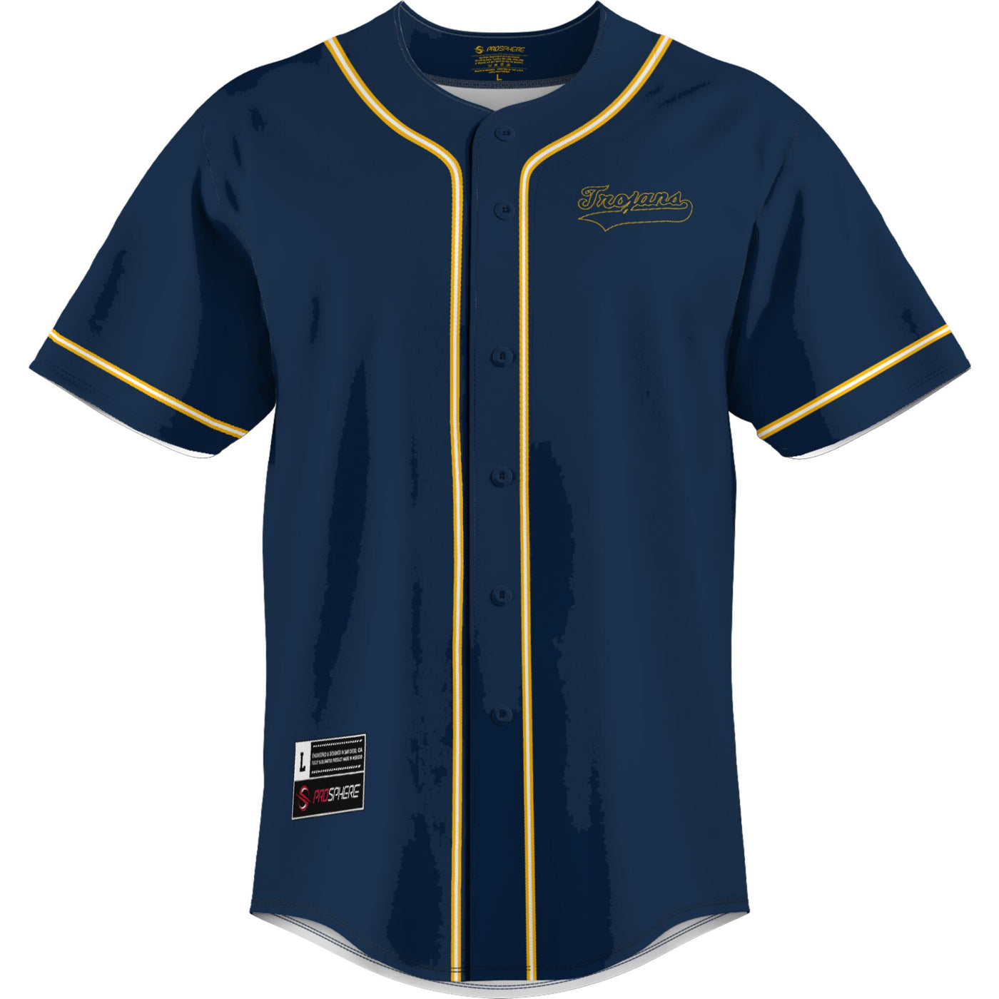GameDay Greats Navy Central Alabama Community College Trojans Lightweight Baseball Jersey