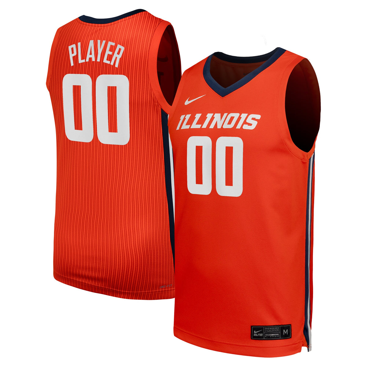 Illinois Fighting Illini NIL Pick-A-Player Basketball Replica Jersey - Orange