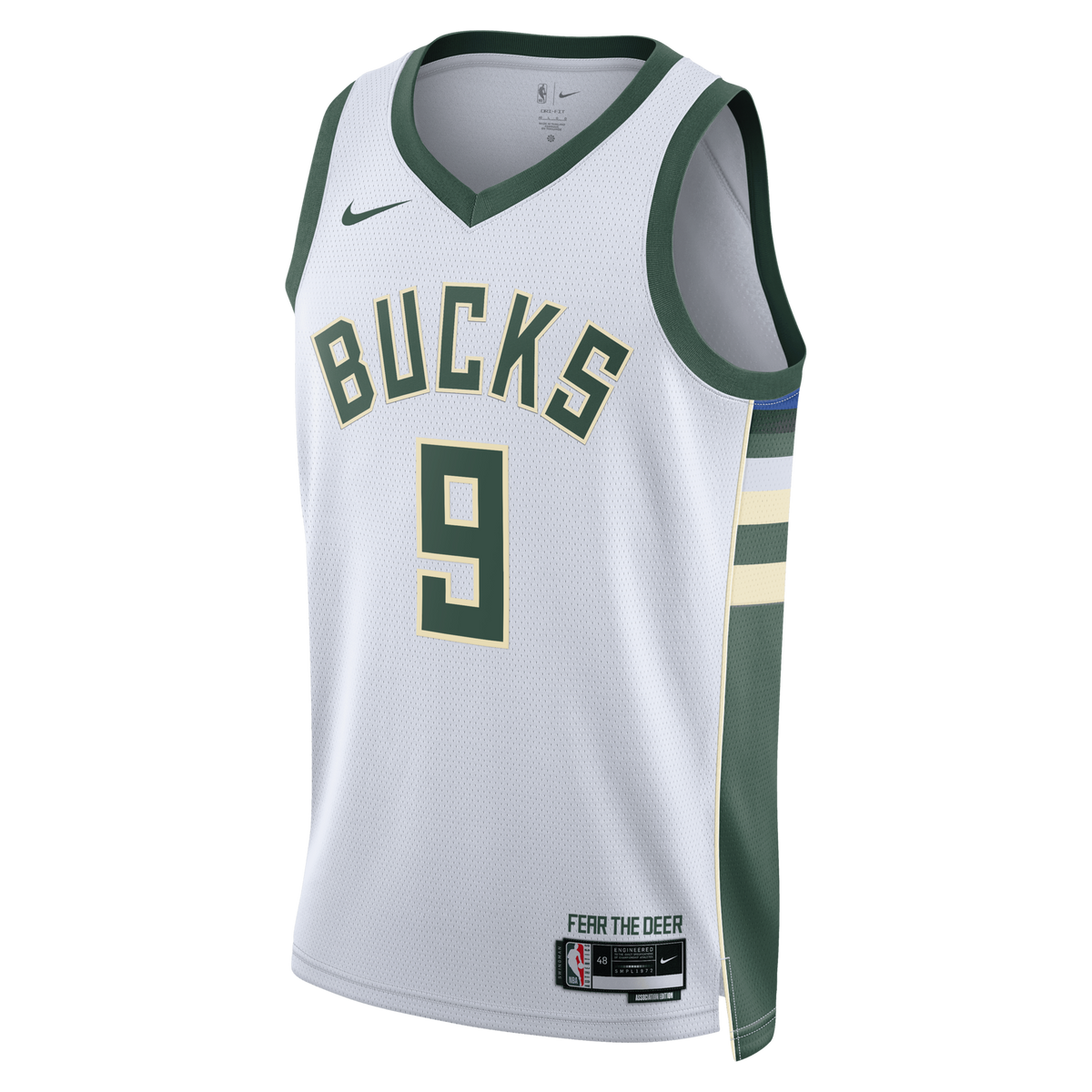 Milwaukee Bucks Association Edition Swingman Jersey - White - Kel'el Ware -