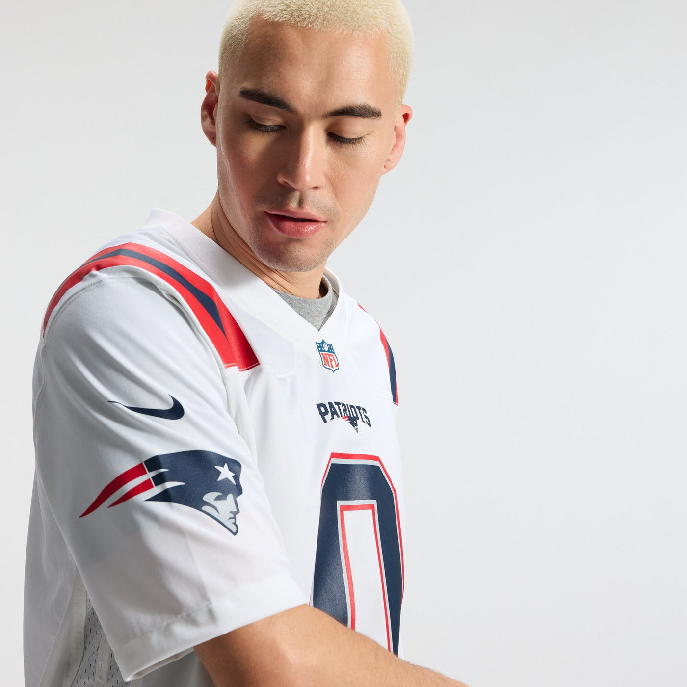 New England Patriots Christian Gonzalez Nike White Game Jersey