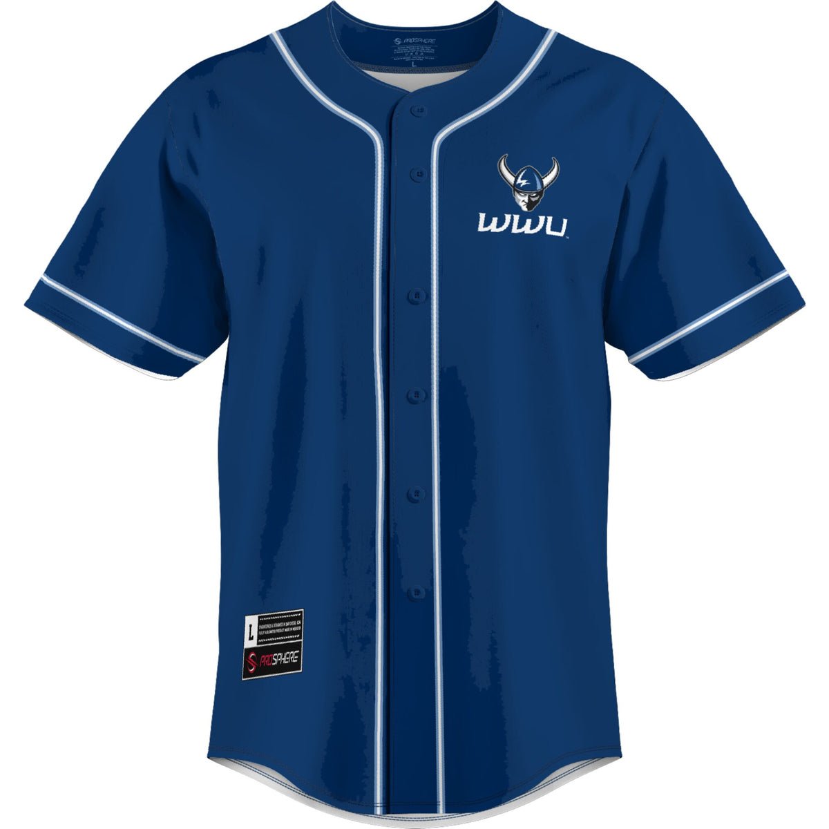 Western Washington Vikings GameDay Greats Lightweight Baseball Jersey - Blue