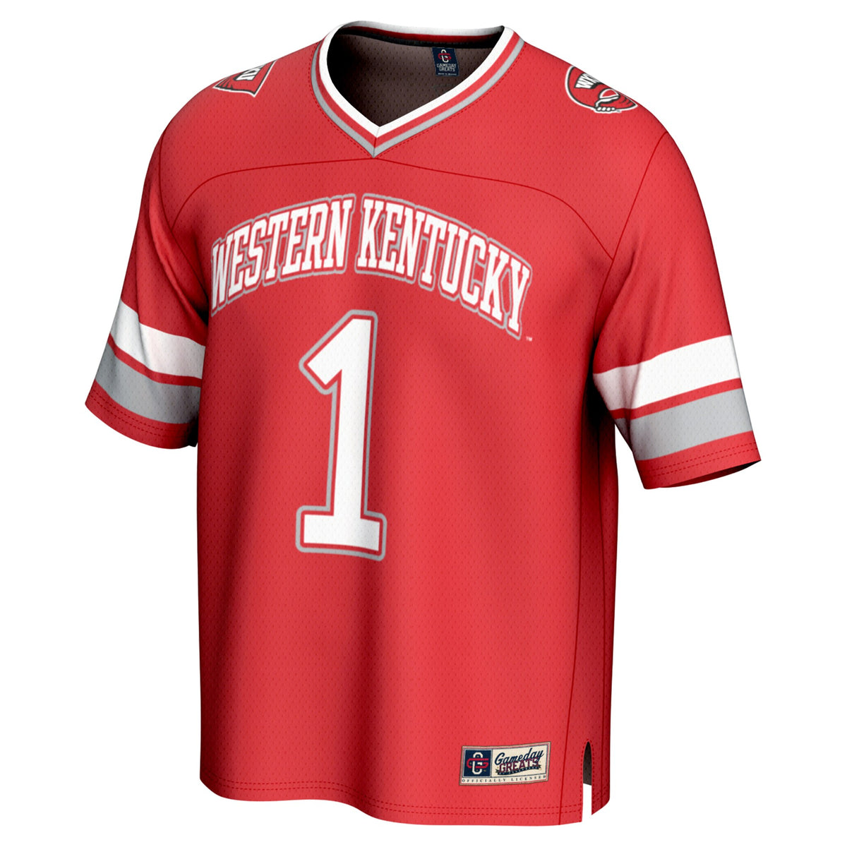 #1 Western Kentucky Hilltoppers GameDay Greats Lightweight Collegiate Football Fashion Jersey - Red