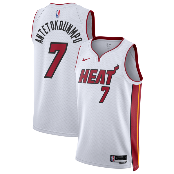 Miami Heat Nike Association Edition Swingman Jersey - White - Giannis Antetokounmpo