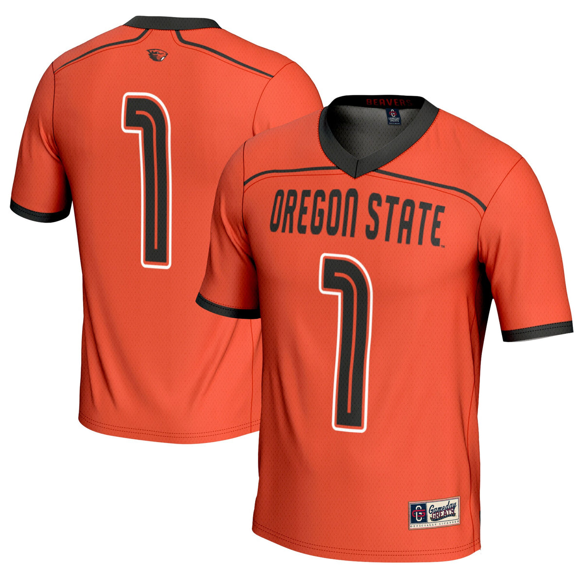 #1 Oregon State Beavers GameDay Greats Lacrosse Fashion Jersey - Orange