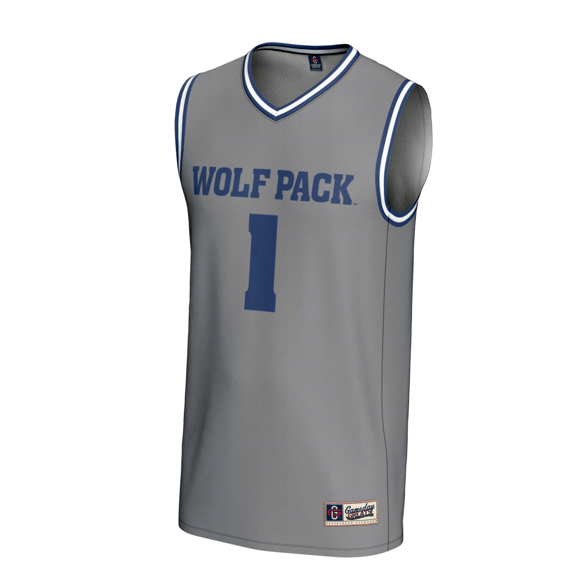 #1 Nevada Wolf Pack GameDay Greats Lightweight Basketball Fashion Jersey - Gray