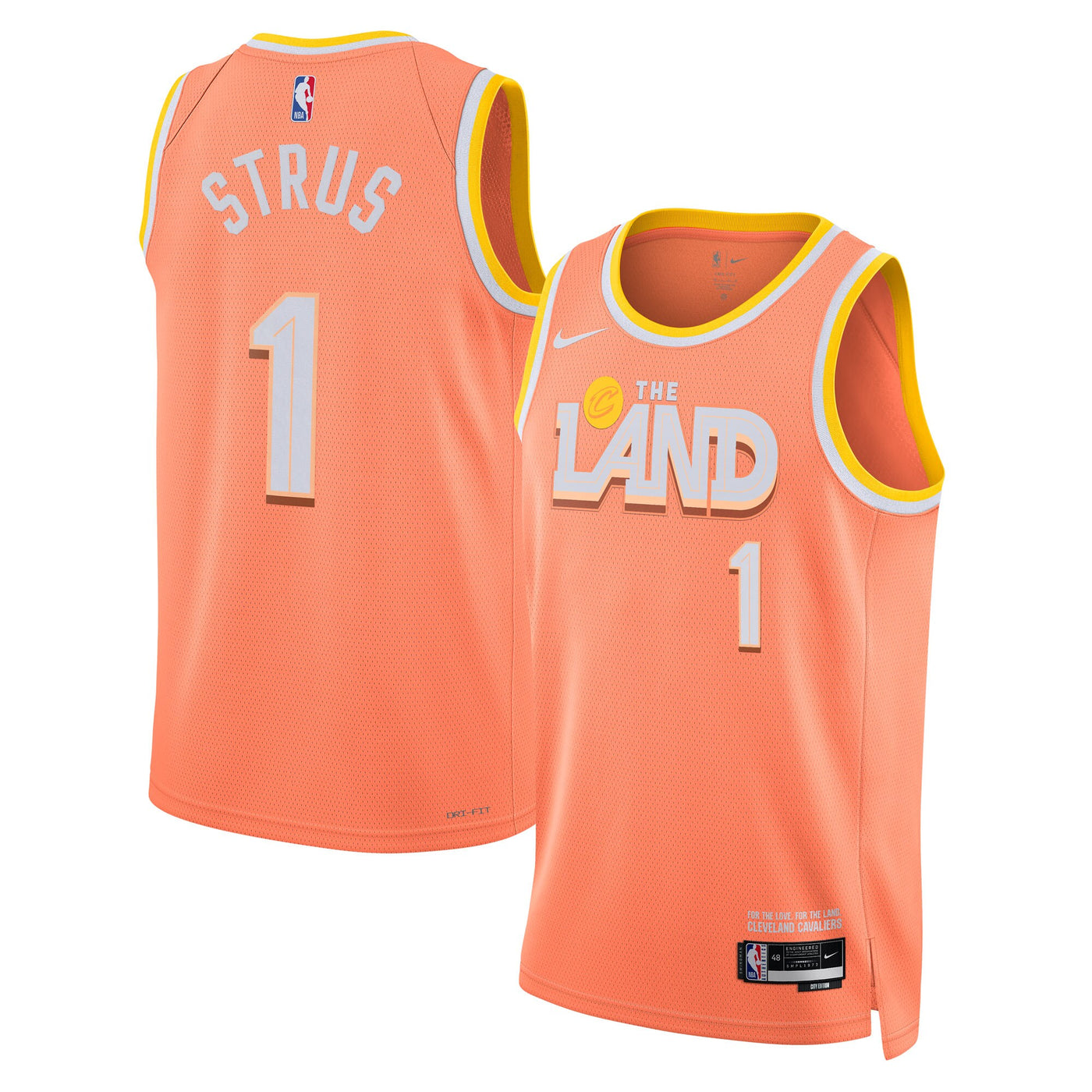Cleveland Cavaliers Nike 2025/26 City Edition Swingman Jersey - Orange - Max Strus