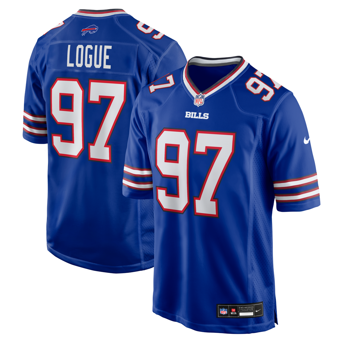 Buffalo Bills Zion Logue Royal Team Game Jersey