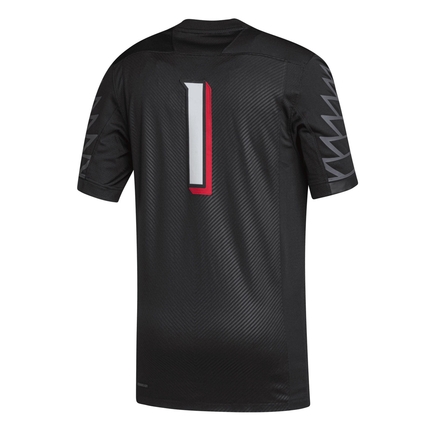 adidas #1 Black Louisville Cardinals Premier Football Jersey