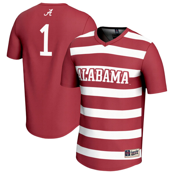 GameDay Greats #1 Crimson Alabama Crimson Tide Lightweight Soccer Fashion Jersey