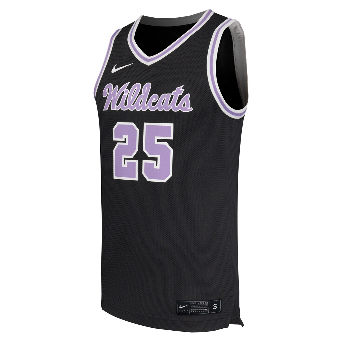 #25 Kansas State Wildcats Replica Basketball Jersey - Black