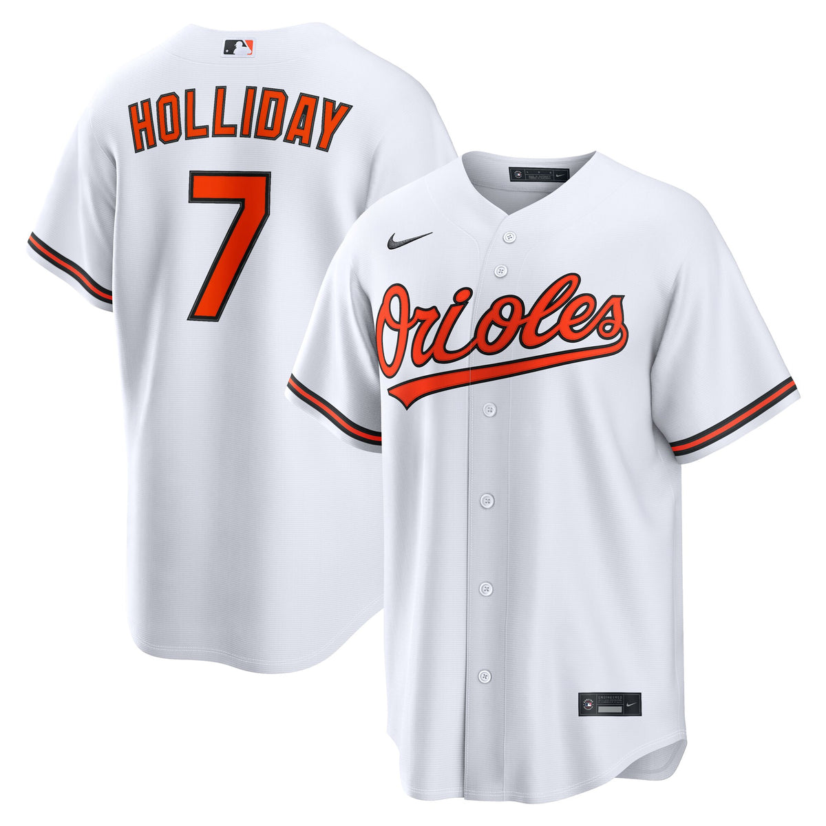 Baltimore Orioles Jackson Holliday White Home Replica Jersey