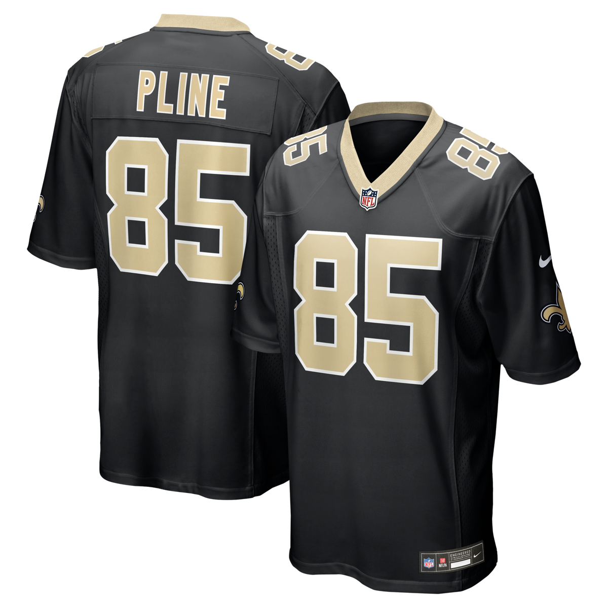 New Orleans Saints Mason Pline Black Team Game Jersey
