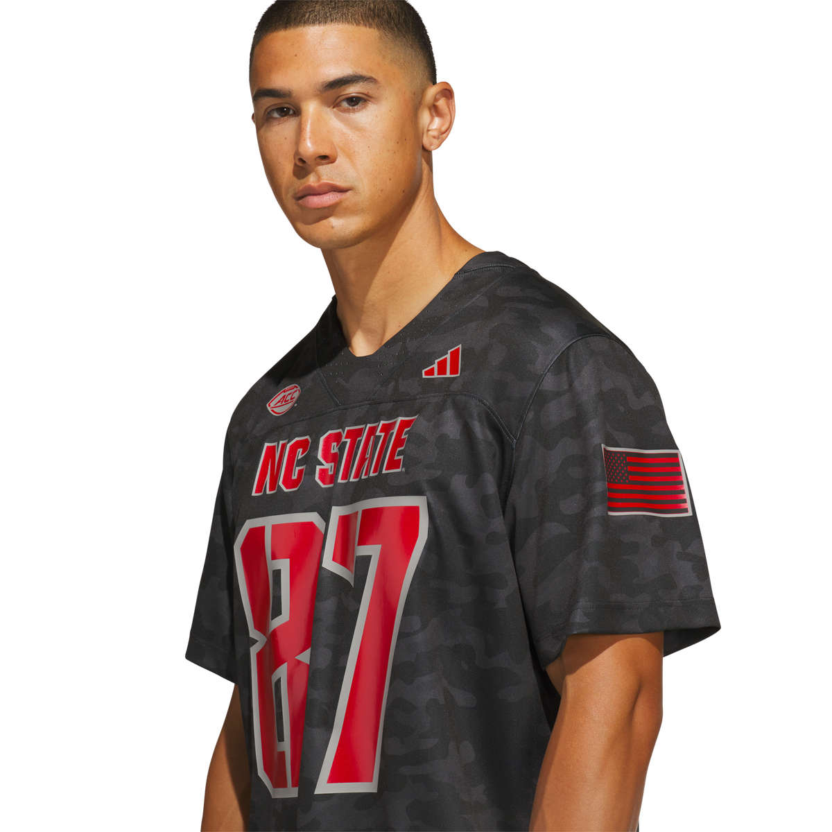 #87 NC State Wolfpack Honor & Support Premier Strategy Jersey - Black