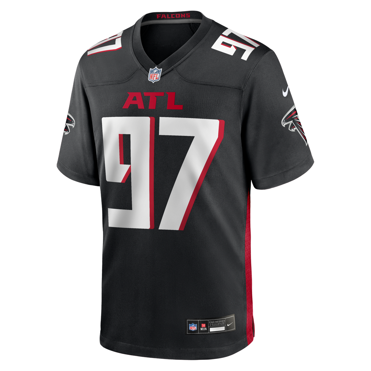 Atlanta Falcons Grady Jarrett Black Game Player Jersey