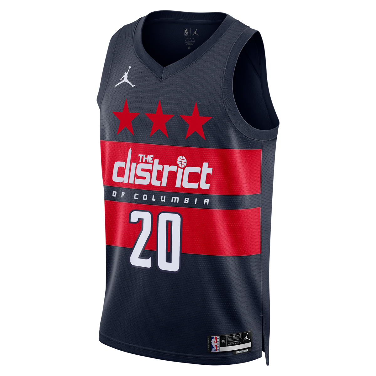 Washington Wizards Jordan Brand Statement Edition Swingman Jersey - Navy - Alex Sarr -