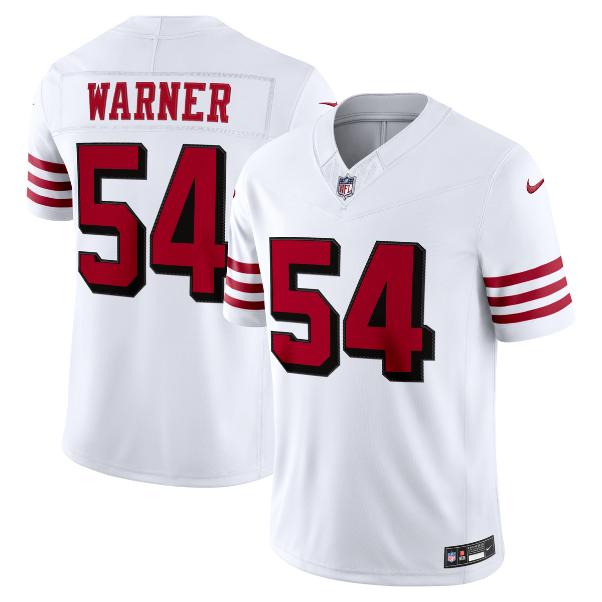 San Francisco 49ers Fred Warner White Alternate Vapor F.U.S.E. Stitched Limited Jersey