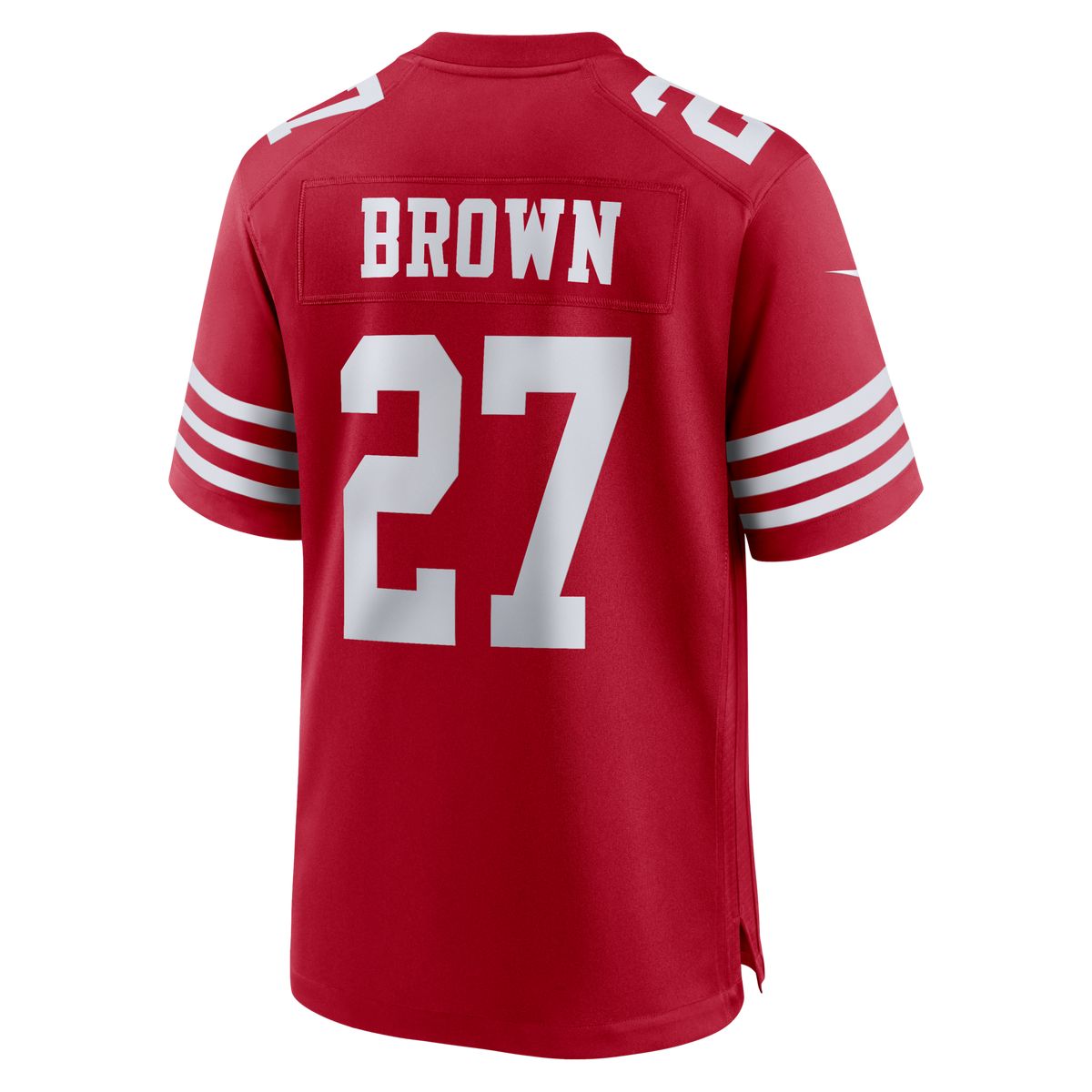 San Francisco 49ers Ji'Ayir Brown Scarlet Team Game Jersey