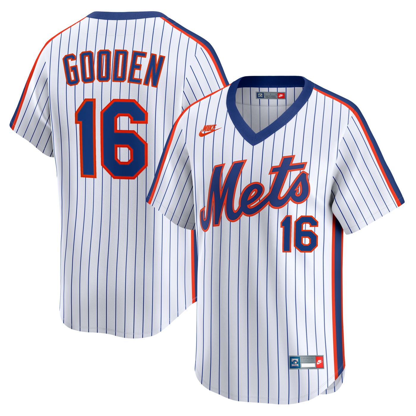 New York Mets Dwight Gooden Nike White Cooperstown Collection Limited Jersey