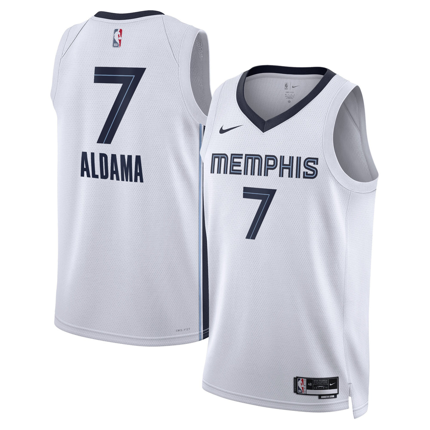 Memphis Grizzlies Nike Association Edition Swingman Jersey - White - Santi Aldama