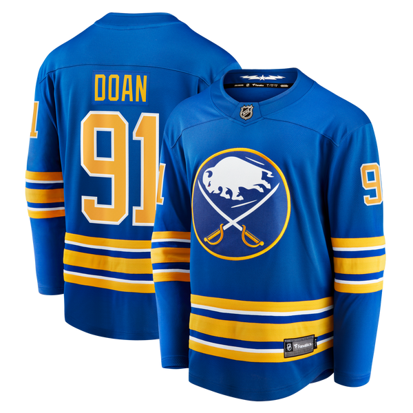 Buffalo Sabres Josh Doan Fanatics Royal Home Premier Breakaway Player Jersey