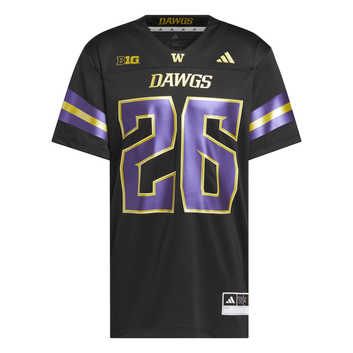 #26 Washington Huskies Unleash the Dawgs Premier Strategy Jersey - Black