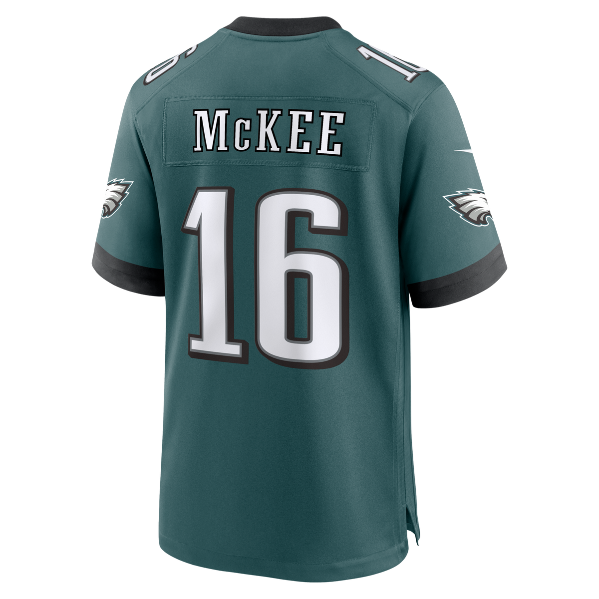 Philadelphia Eagles Tanner McKee Midnight Green Team Game Jersey