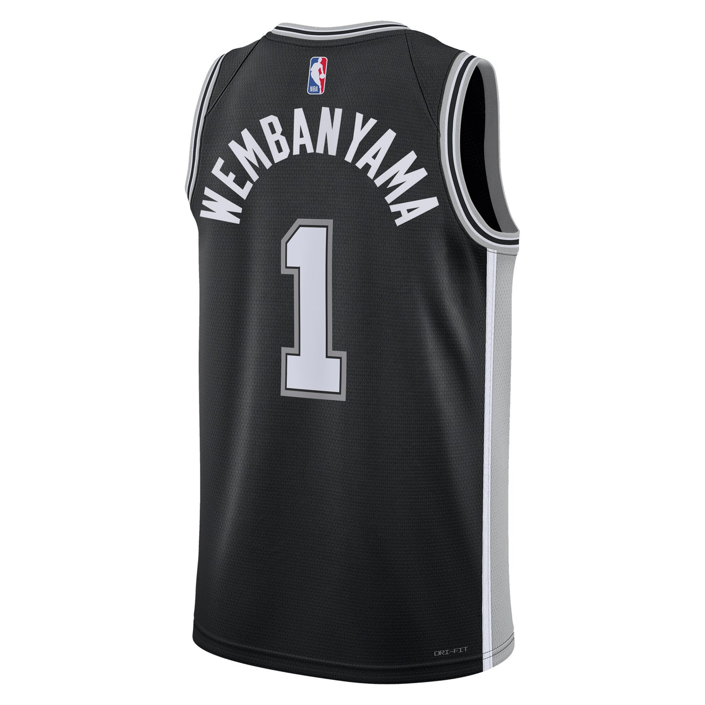 San Antonio Spurs Nike Icon Edition Swingman Jersey - Black - Victor Wembanyama