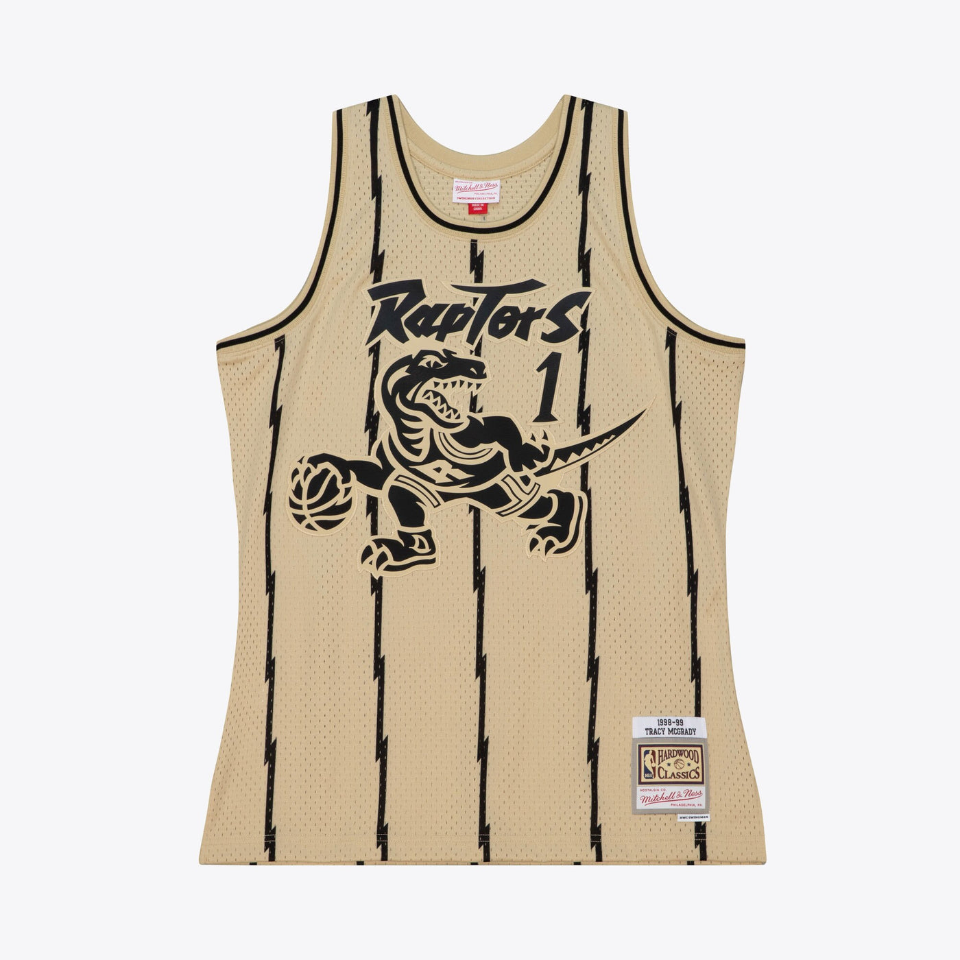 Toronto Raptors Mitchell & Ness Tracy McGrady 1998 Swingman Jersey - Khaki