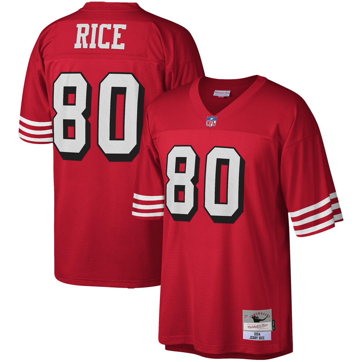 San Francisco 49ers Jerry Rice Mitchell & Ness Scarlet Legacy Replica Jersey