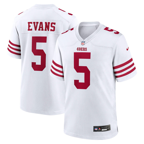 San Francisco 49ers Mike Evans Nike White Game Jersey