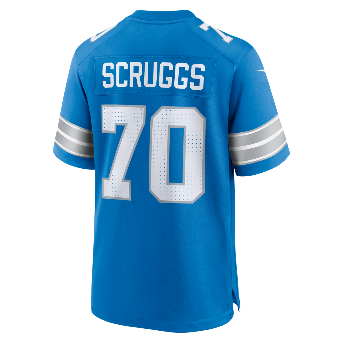 Detroit Lions Juice Scruggs Blue Team Game Jersey