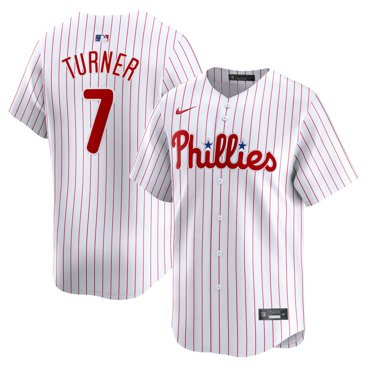 Philadelphia Phillies Trea Turner White Home Limited Player Jersey