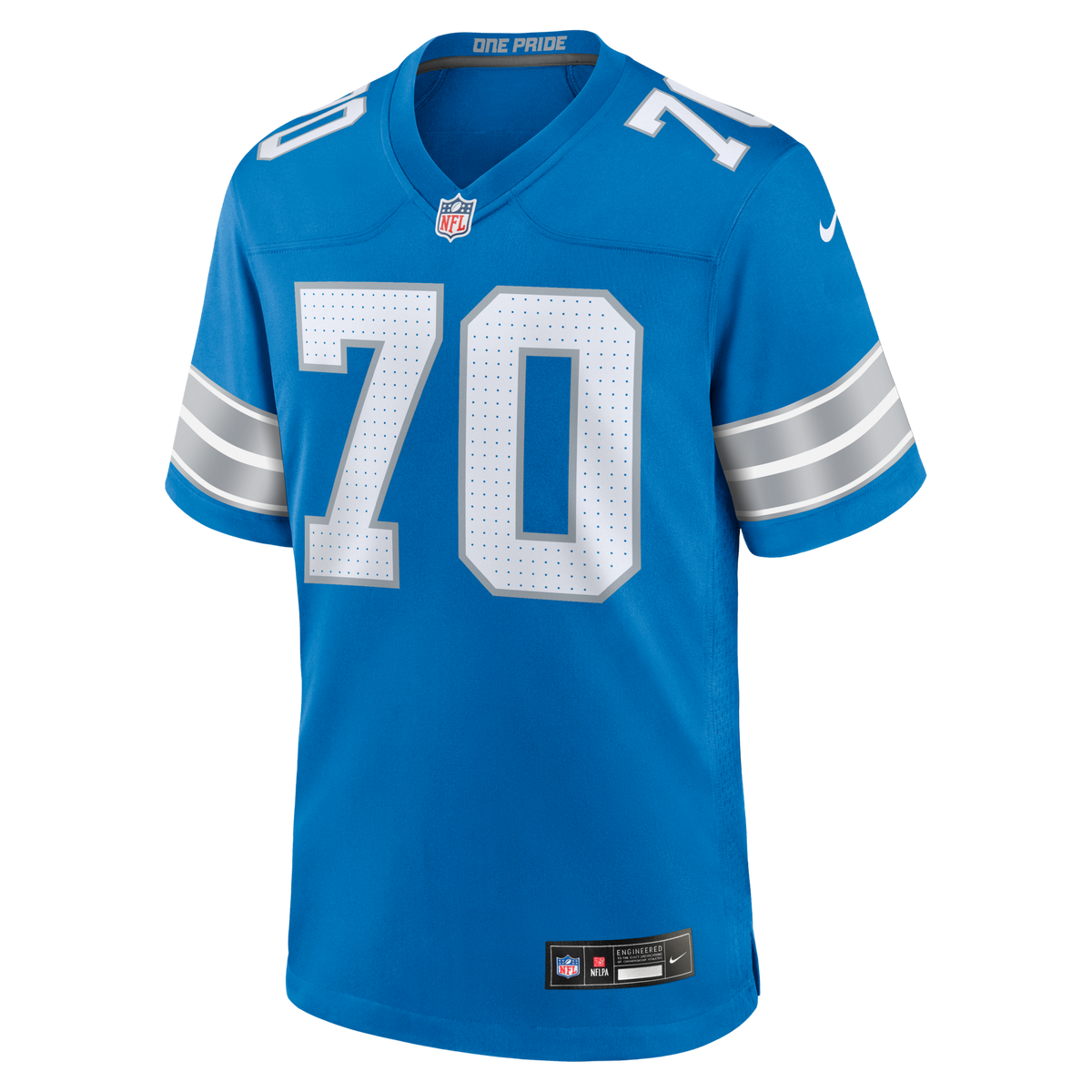 Detroit Lions Juice Scruggs Blue Team Game Jersey