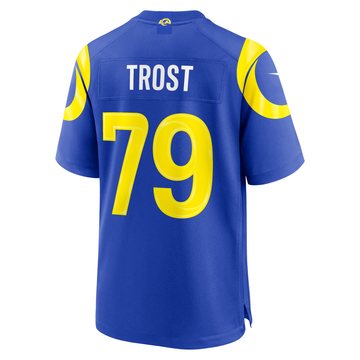 Los Angeles Rams Keagen Trost Royal Team Game Jersey