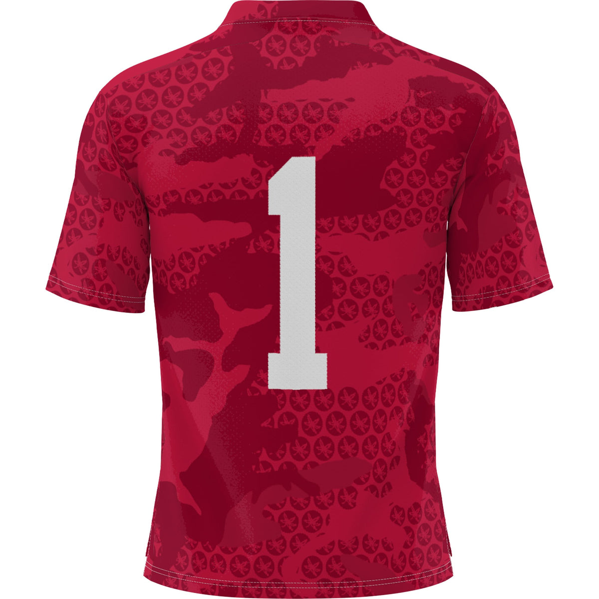 #1 Ohio State Buckeyes GameDay Greats Camo Football Jersey - Scarlet