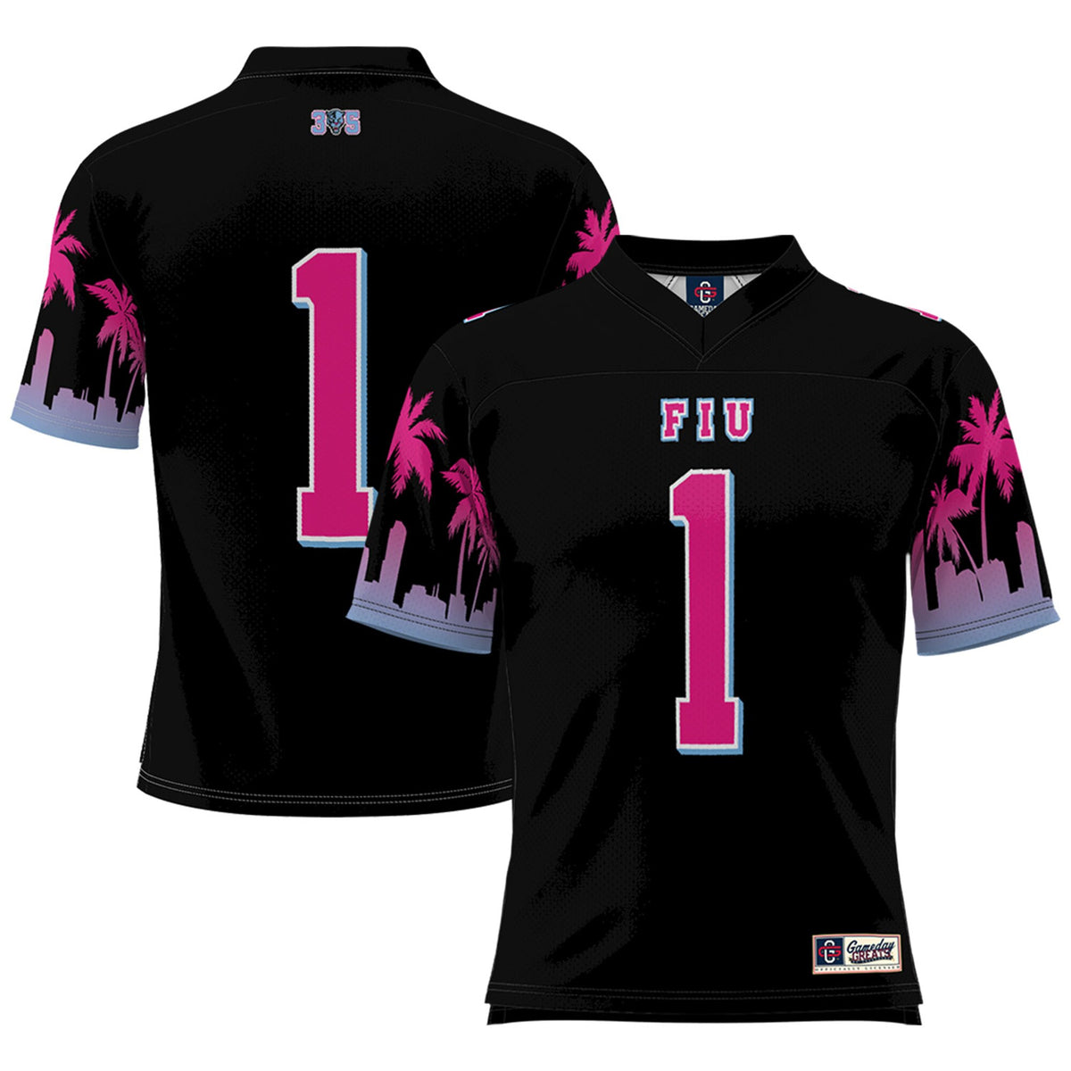 #1 FIU Panthers GameDay Greats Miami Vice Football Jersey - Black