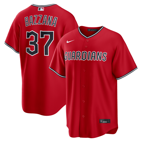 Cleveland Guardians Travis Bazzana Nike Red Alternate Replica Jersey