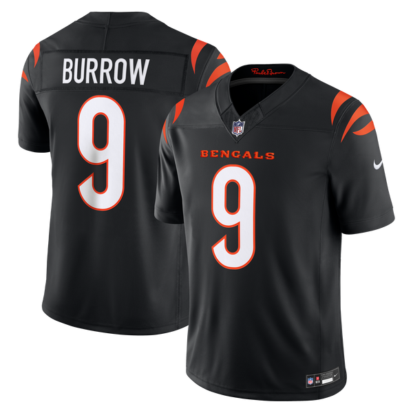 Cincinnati Bengals Joe Burrow Nike Black Team Vapor F.U.S.E. Stitched Limited Jersey