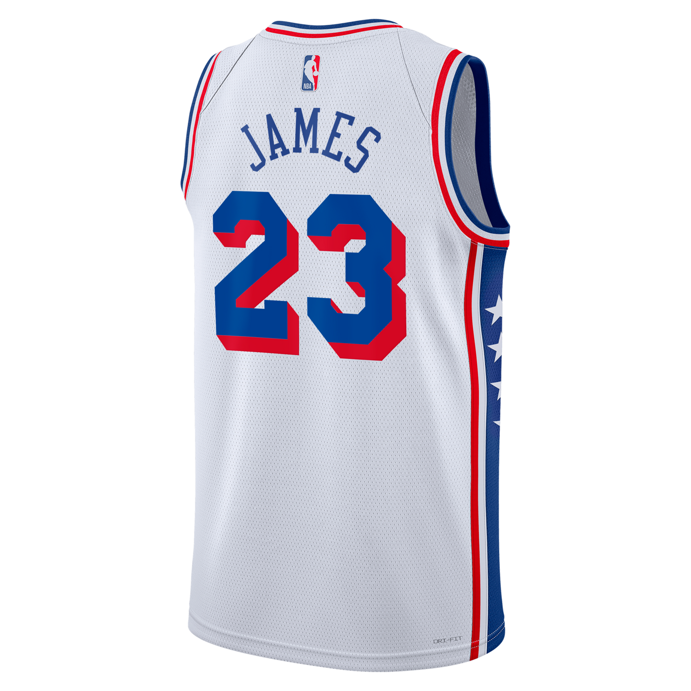 Philadelphia 76ers Nike Association Edition Swingman Jersey - White - Lebron James