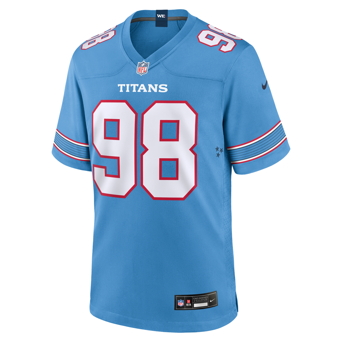 Tennessee Titans Jeffery Simmons Nike Light Blue Game Jersey