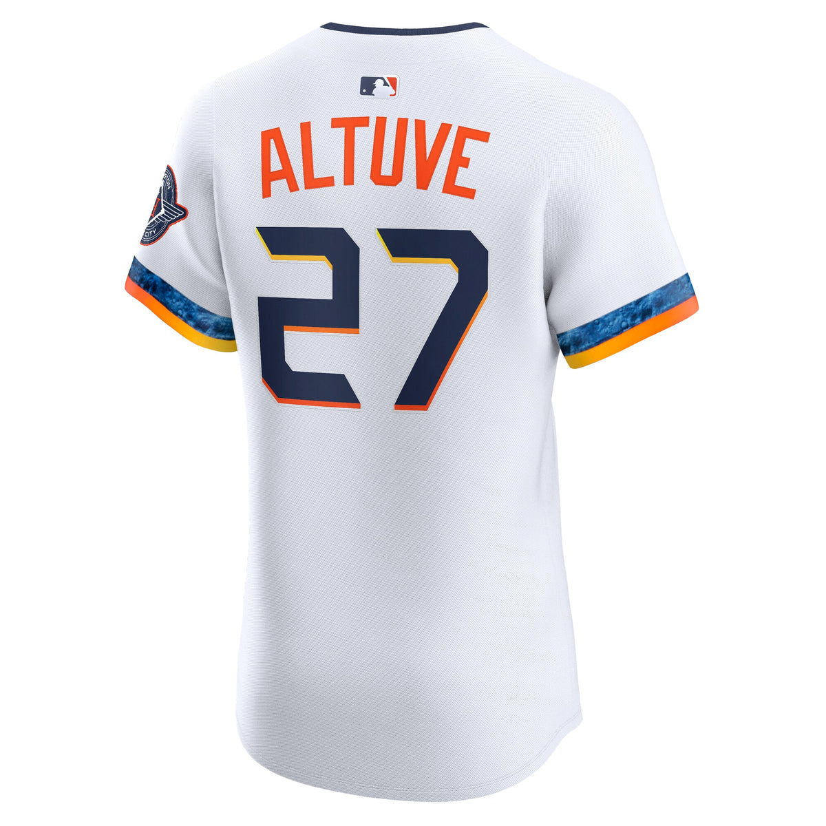 Houston Astros Jose Altuve White 2025 City Connect Elite Player Jersey